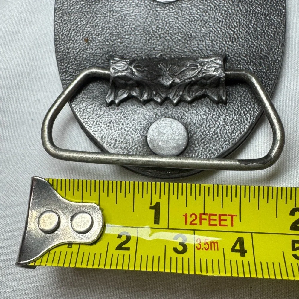 Vintage Buck Snort Saloon Sphinx Park Colorado‎ Belt Buckle Bergamot USA